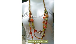 Necklaces Shells Nugets mix colors Fashion Beading